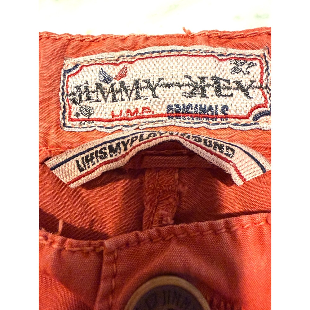 Jimmy Key Red Chino Pants Men's 34 Casual‎ Preppy Golf Summer - Picture 2 of 6